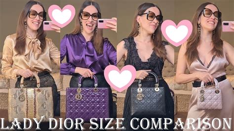 lady dior large vs medium|lady dior small vs medium.